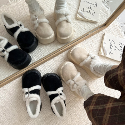 永希女鞋气质百搭棉鞋