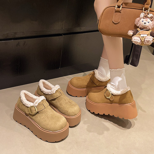 永希女鞋小个子毛毛鞋雪地靴