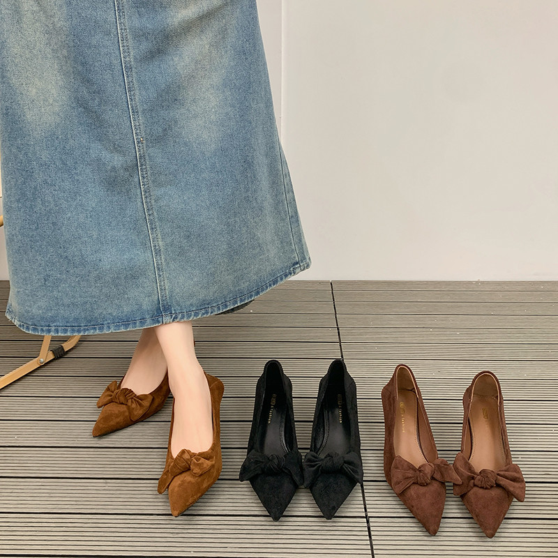 法式尖头单鞋女2026春季新款网红爆款细跟百搭高跟鞋时尚气质鞋子,女鞋,浅口单鞋,淘宝优惠券,粉丝福利购,淘宝优惠卷