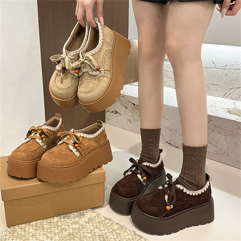 厚底增高勃肯鞋女2026年春季新款时尚小个子单鞋高级感百搭乐福鞋,女鞋,深口单鞋,淘宝优惠券,粉丝福利购,淘宝优惠卷