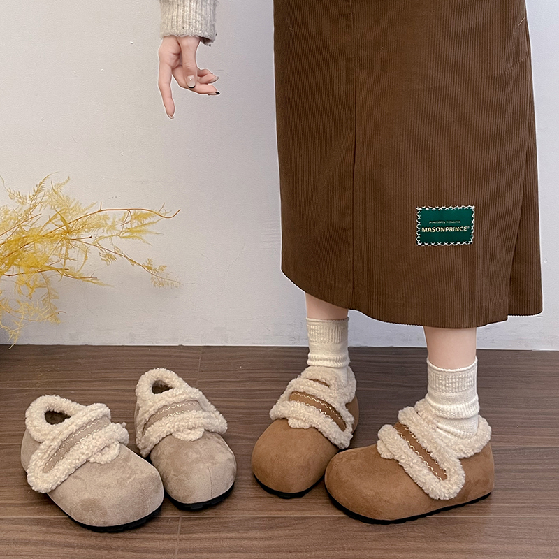 永希女鞋保暖配裙子棉鞋