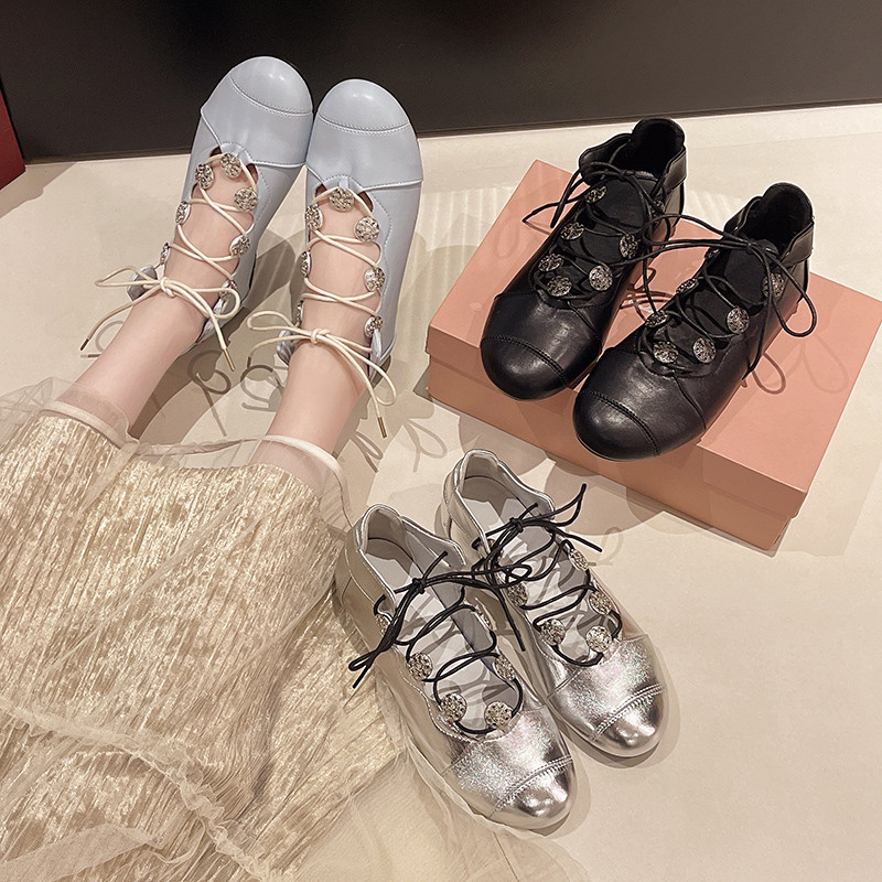 时尚系带玛丽珍鞋女2026春季新款爆款百搭平底单鞋气质高级感鞋子,女鞋,深口单鞋,淘宝优惠券,粉丝福利购,淘宝优惠卷