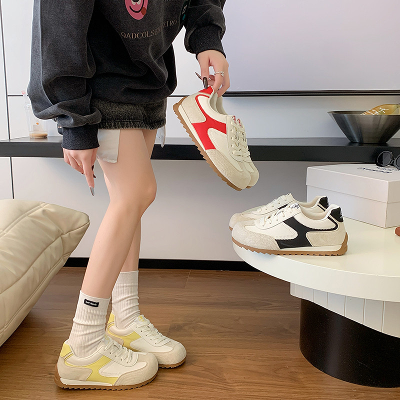 时尚百搭德训鞋女2026春季新款爆款休闲高级阿甘鞋平底气质运动鞋,女鞋,时尚休闲鞋,淘宝优惠券,粉丝福利购,淘宝优惠卷