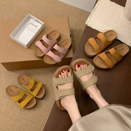 永希女夏外穿软底踩屎感凉拖