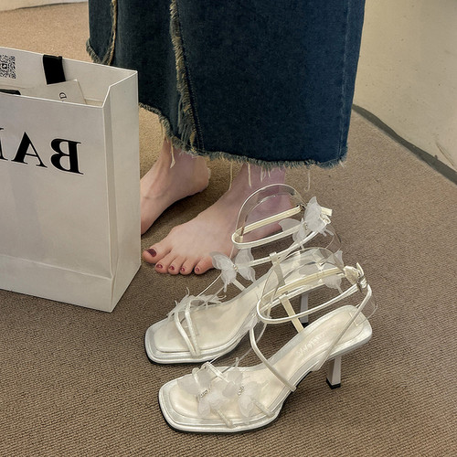永希女鞋蝴蝶高级感百搭凉鞋