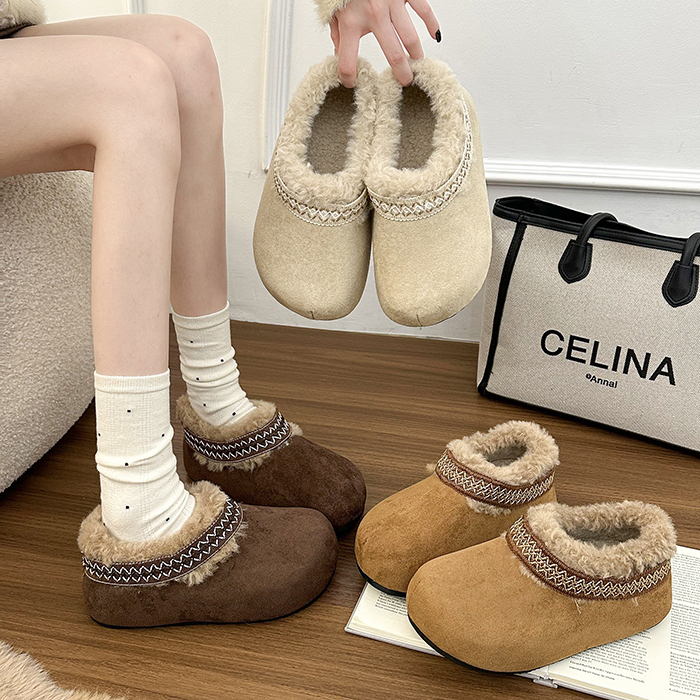 永希女鞋增高法式毛毛鞋