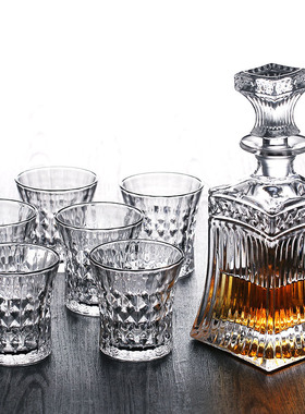 样板间厨房水晶威士忌洋酒柜摆件