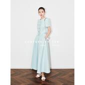 女秋季 SUK 小香风大摆裙两件套泡泡袖 外套套装 米兰游记 明星同款