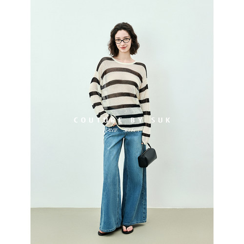 休闲百搭长袖T恤女圆领