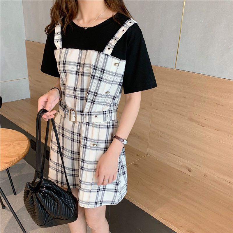 69.99元包邮桔梗裙女初恋小个子2019新款夏裙子小清新显瘦港味复古收腰连衣裙