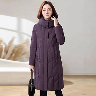 显瘦绒白鹅冬防寒外套过 羽绒服中老738855年修身 正品 撤柜2205长款