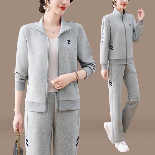 运动装春秋女202大5新套款时尚气质减龄卫衣码宽96267815松休闲服