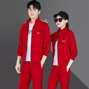 跑步运动服 三件套男时尚 情76039108侣运动套装 男春秋2052新卫衣款