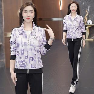 户外跑 尚宽松96594284显瘦士女大码 休闲运动套女春秋2205新款 时装