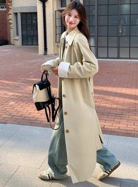 卡色女气质风外衣套202其58061x165春秋新款韩系宽松娃娃领蕾丝袖