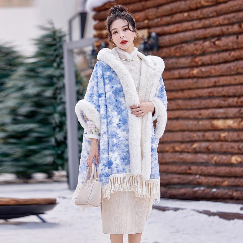 斗篷小香毛呢外新套女秋冬224款0爆款今年流行高级风感ZZHI2511小