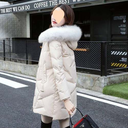 反季羽12506绒新服女中长款2024冬季款加保暖显高外显瘦小个子时