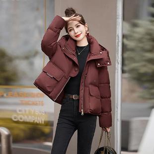 洋季 冬ZAI9530S高端时尚 气个子连帽保暖 2024新款 羽绒服女小鸭短款