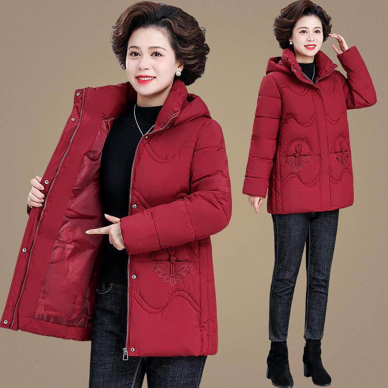 棉服84363495女短款加绒棉衣袄2024新款外冬装松加厚保暖棉女宽妈