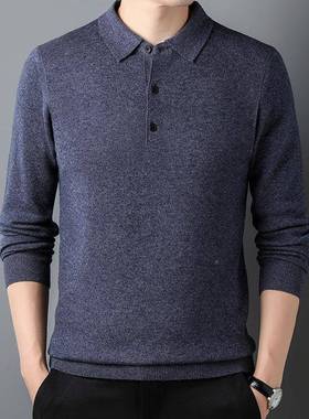 202冬季底新款羊衫中年男士爸爸装羊毛绒衫加厚保暖打针织衫46229