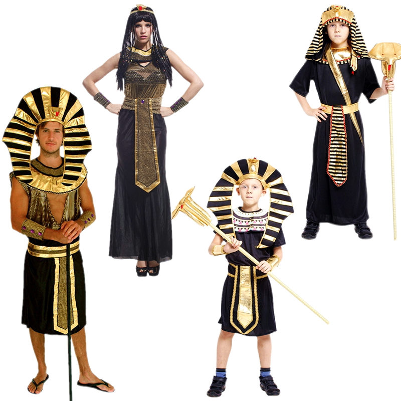 圣诞节儿童服装演出服幼儿面具舞会埃及法老服亲子王子礼服表演服