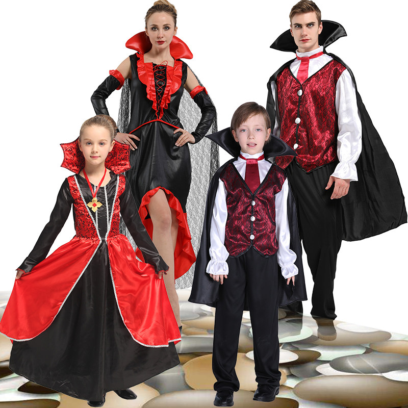 万圣节cosplay服装吸血鬼服伯爵吸血鬼恶魔衣服表演服恐怖鬼衣