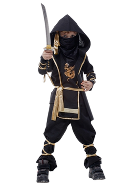 忍者服神秘武士幼儿化妆舞会