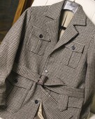 夹克加厚羊毛修身 复古猎装 短款 大码 毛呢外套男 冬装 多口袋工装 美式