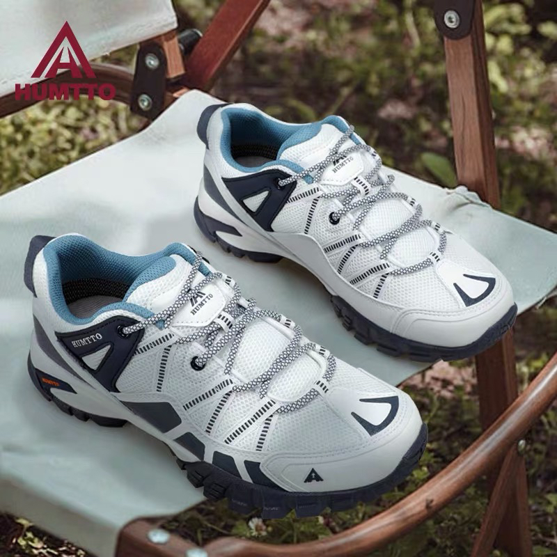 户外鞋男夏季防滑透气越野徒步鞋网面轻便爬山露营登山鞋女士