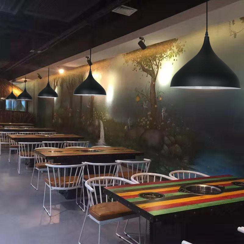 简约单头吊灯创意工矿个性餐厅