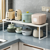 厨房台面置物架台面分层隔板架子橱柜内碗碟调味料分层小置物架