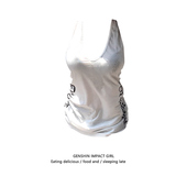 印花上衣 辣妹风显瘦百搭纯欲无袖 白色露背挂脖吊带背心女夏季 新款