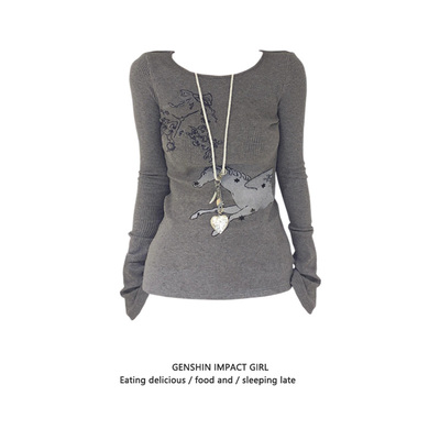 T恤女小众辣妹显瘦打底长袖上衣