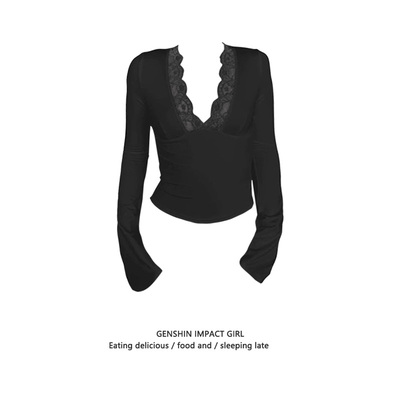 小众辣妹纯欲修身显瘦打底衫上衣