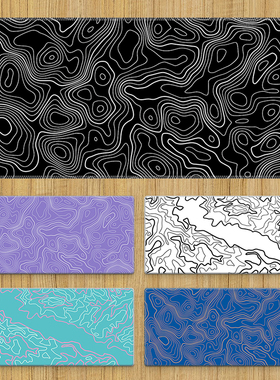 Topography Deskmats 线条乱纹地形鼠标垫超大电竞游戏男键盘桌垫
