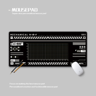 赛博朋克机能鼠标垫超大耐脏男生游戏键盘丝滑垫cyberpnk deskmat