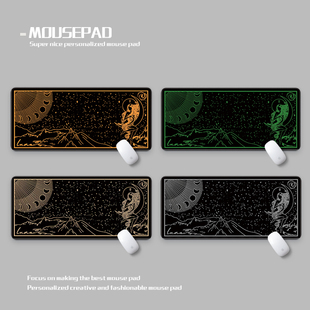 月神之女鼠标垫超大防水加厚锁边电竞丝滑装饰垫GMK Luna DeskMat