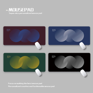 男生简约高级感耐脏防水锁边鼠标垫超大三倍重叠垫triple deskmat