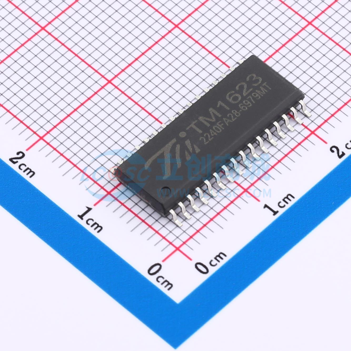 数码管驱动 TM1623(TA1323C) SOP-32 原装正品 电子元器件配单