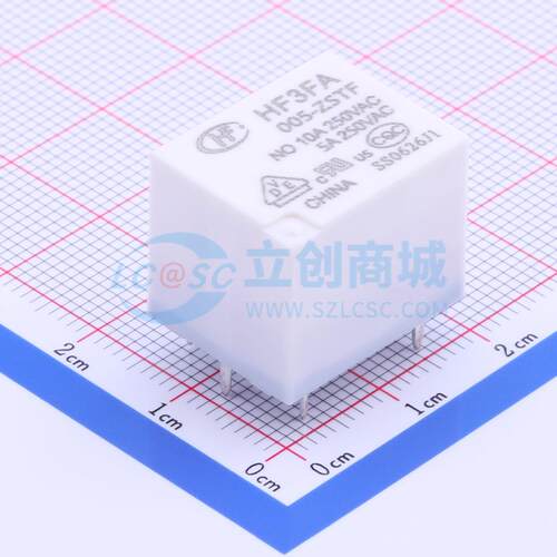 功率继电器 HF3FA/005-ZSTF 插件,15.2x19mm 5 5V 电子元器件配单
