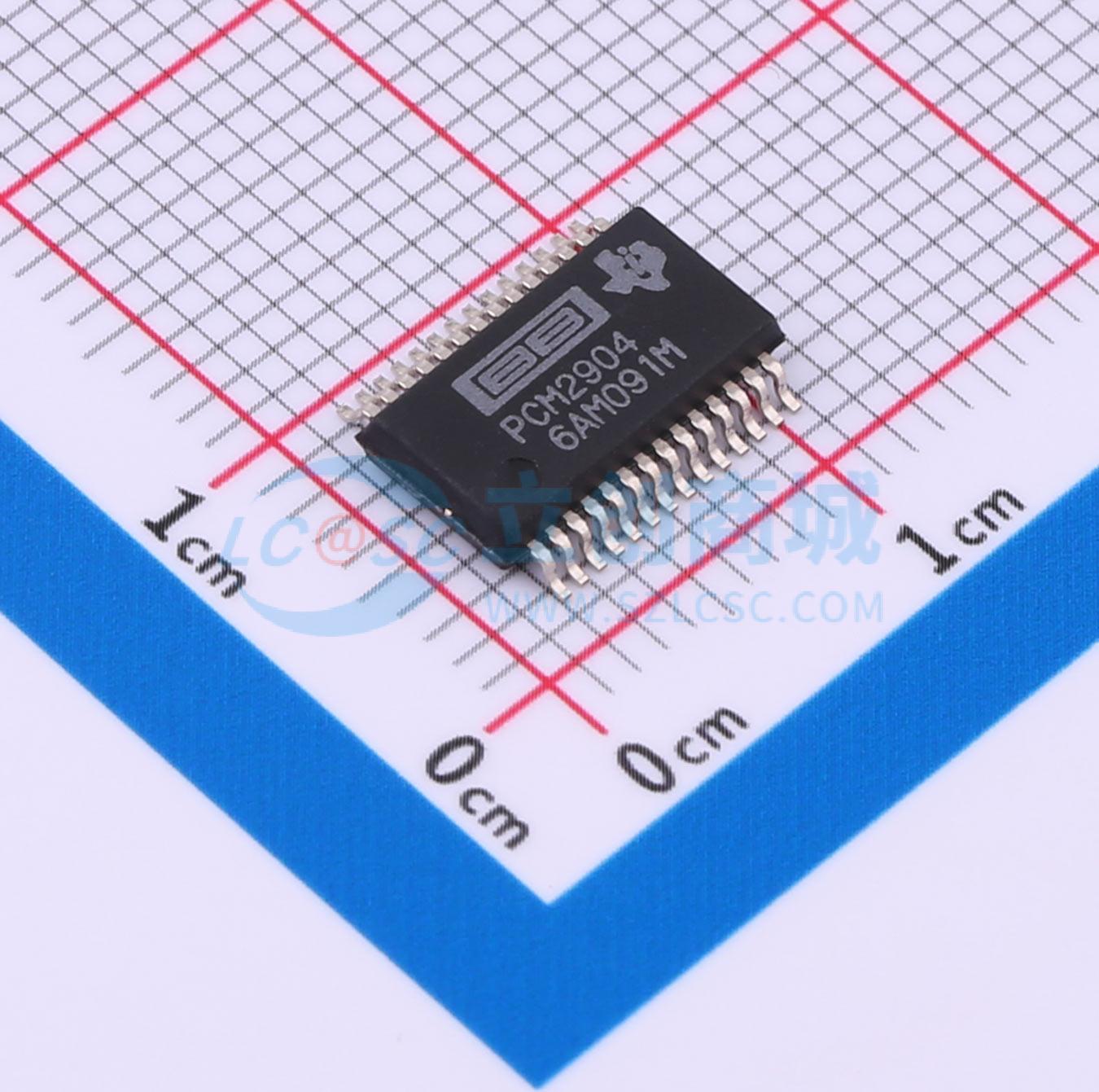 音频接口芯片 PCM2904DBR SSOP-28-208mil 原装 电子元器件配单
