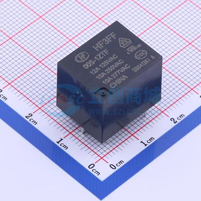 功率继电器 HF3FF/005-1ZTF 插件,15.2x19mm 5 5V 电子元器件配单