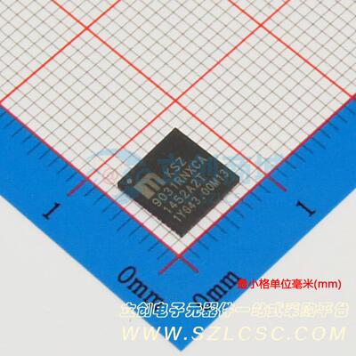 以太网收发器 KSZ9031RNXCA QFN-48-EP(7x7) 原装 电子元器件配单