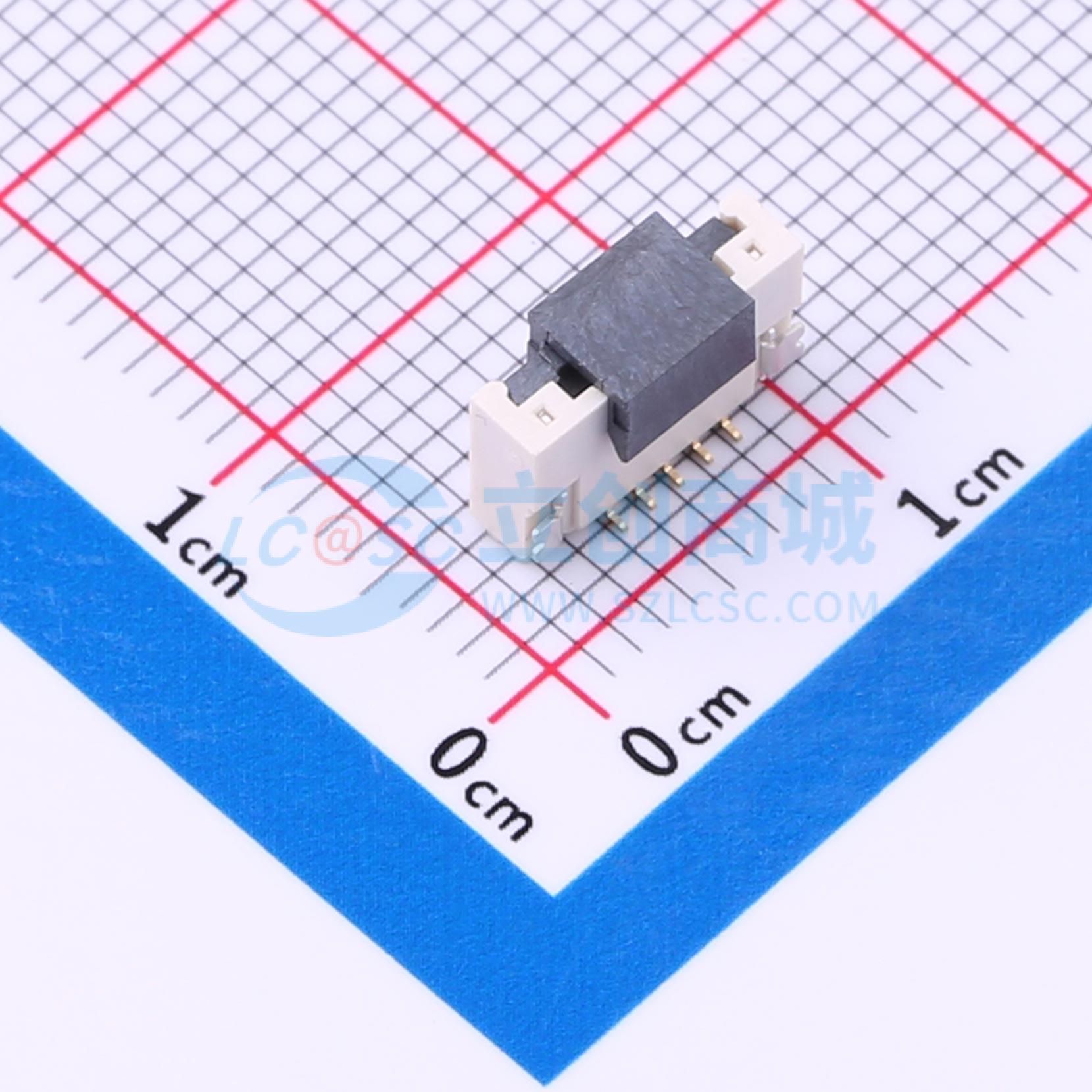 连接器 THD0559-9WV-GF SMD,P=0.5mm(交错脚) 翻盖式 9P 单侧触点
