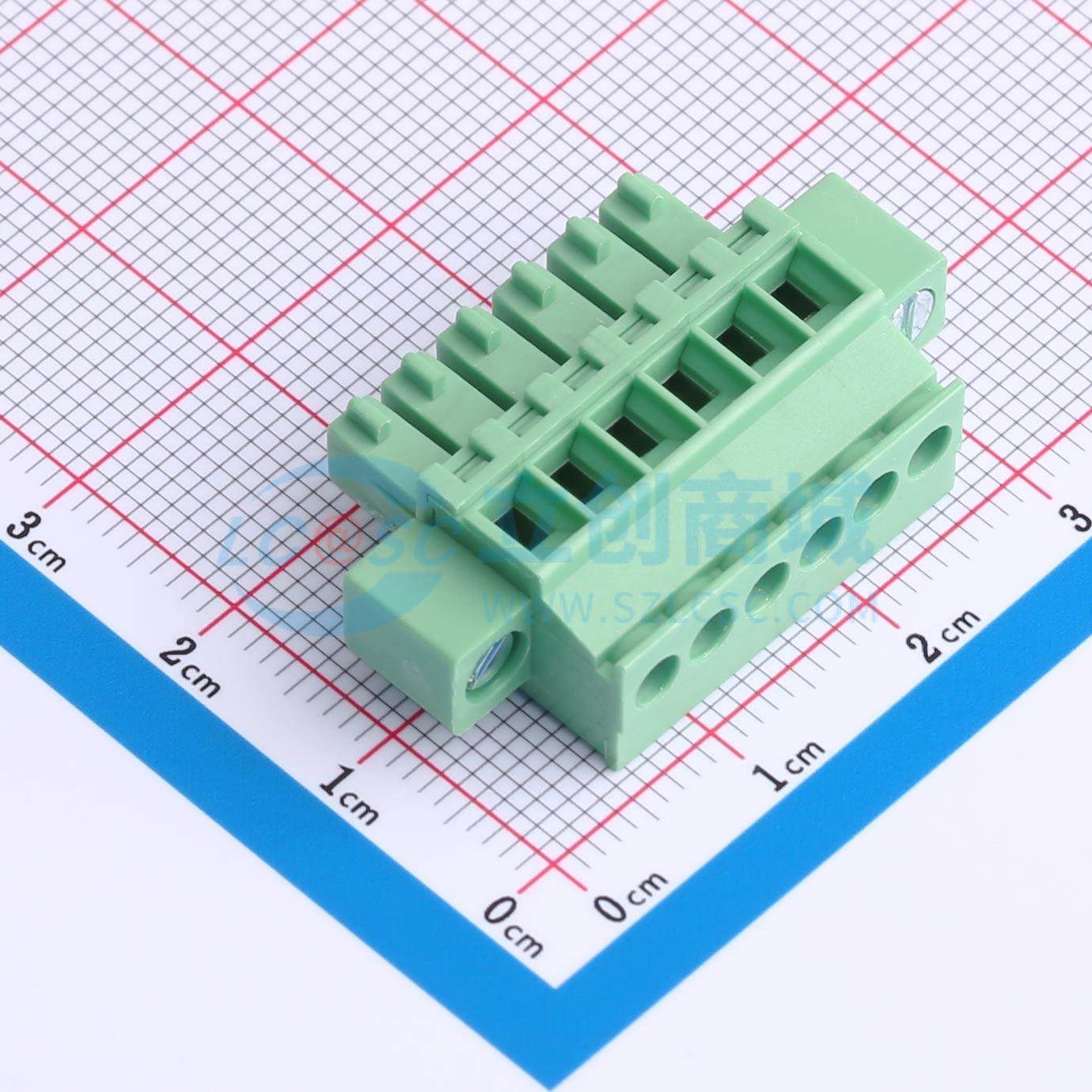 插拔式接线端子 DB2EKAM-3.5-6P-GN-S P=3.5mm 1x6P 电子元器件