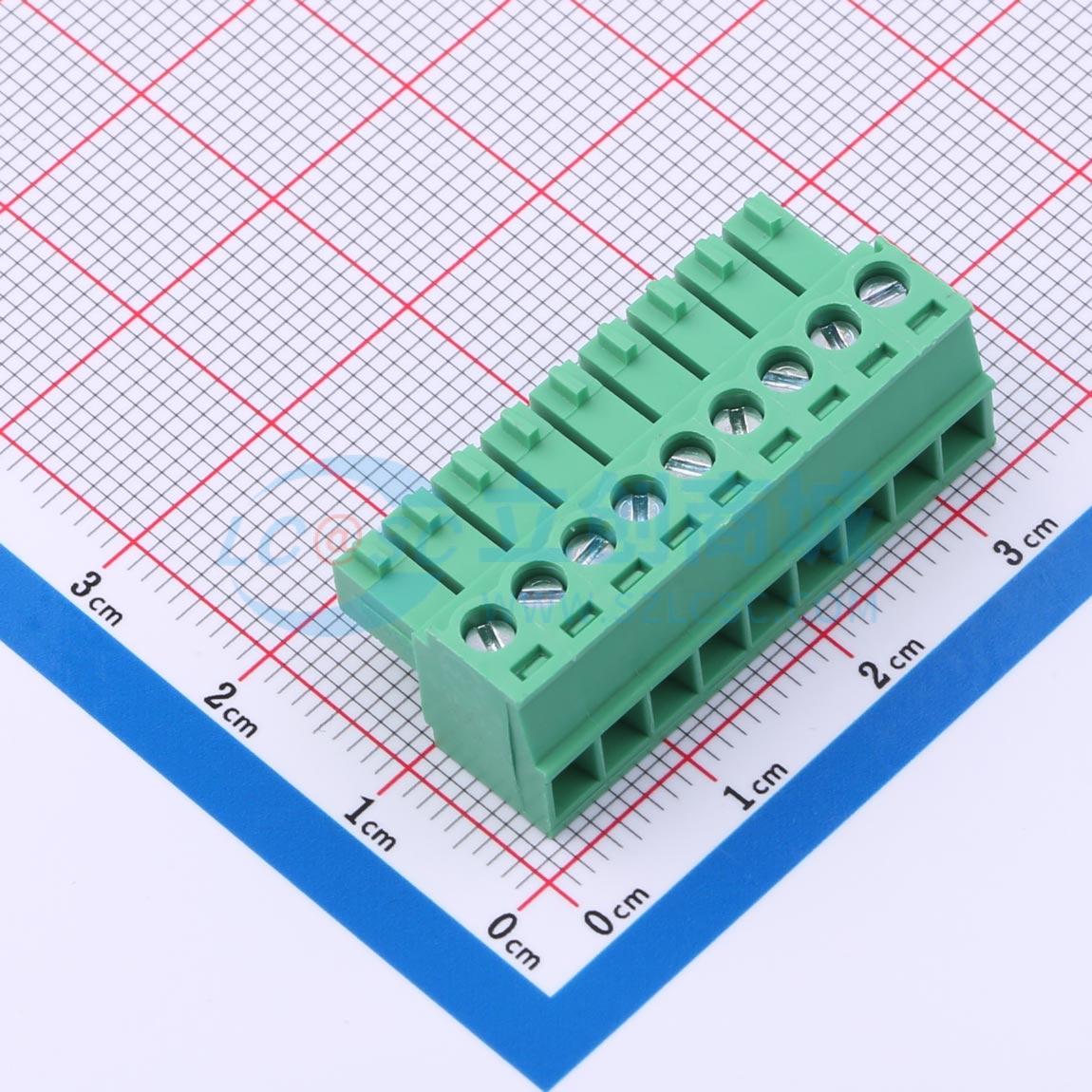 插拔式接线端子 MX15EDGK-3.5-09P-GN01-Cu-Y-A P=3.5mm 插头 1x9