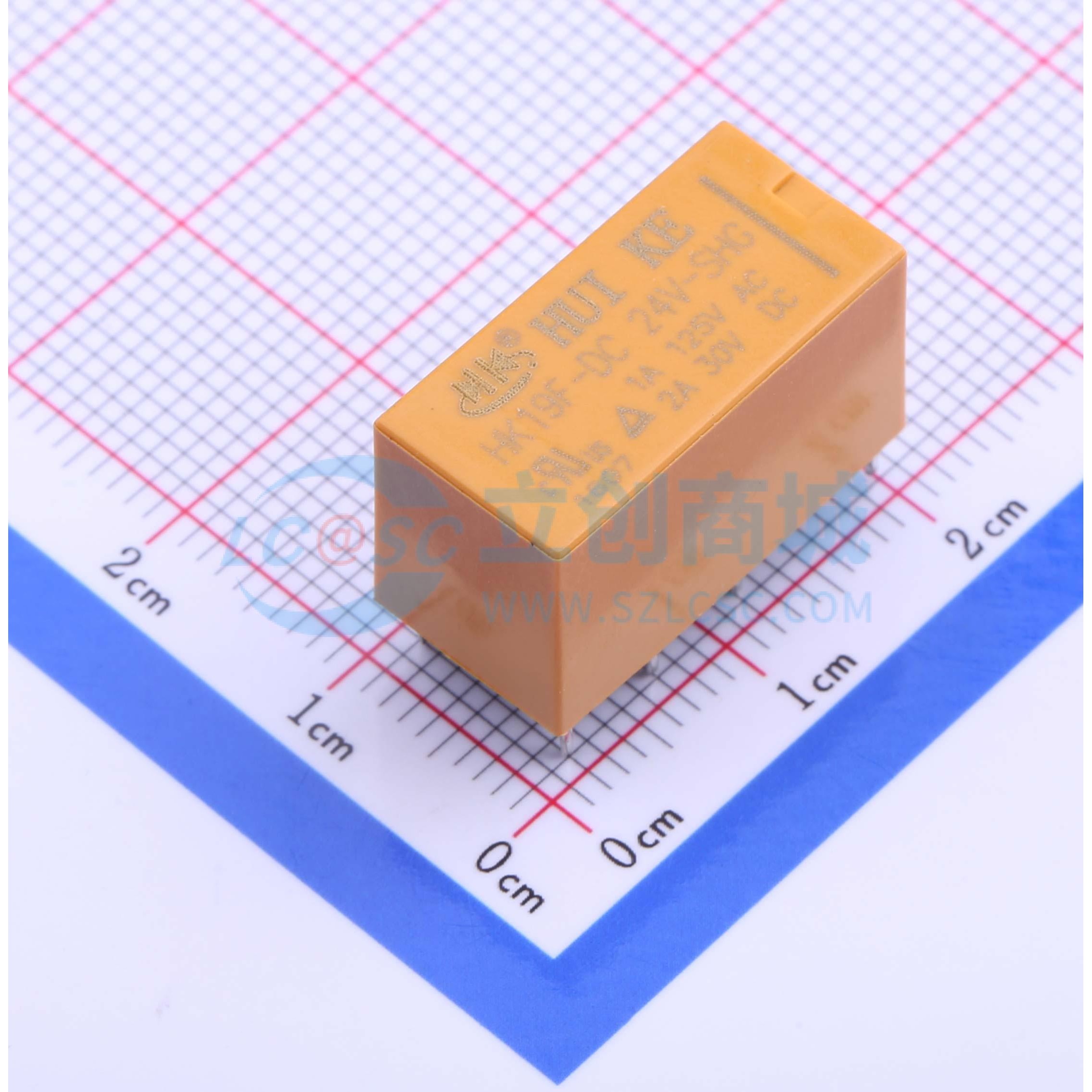 功率继电器 HK19F-DC24V-SHG DIP,10x20.2mm 原装 电子元器件配单