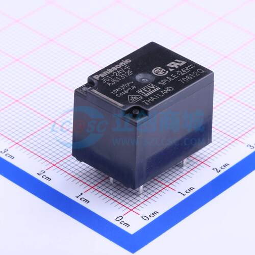 功率继电器 JS1-24V-F 插件,16x22mm 24V 原装 电子元器件配单
