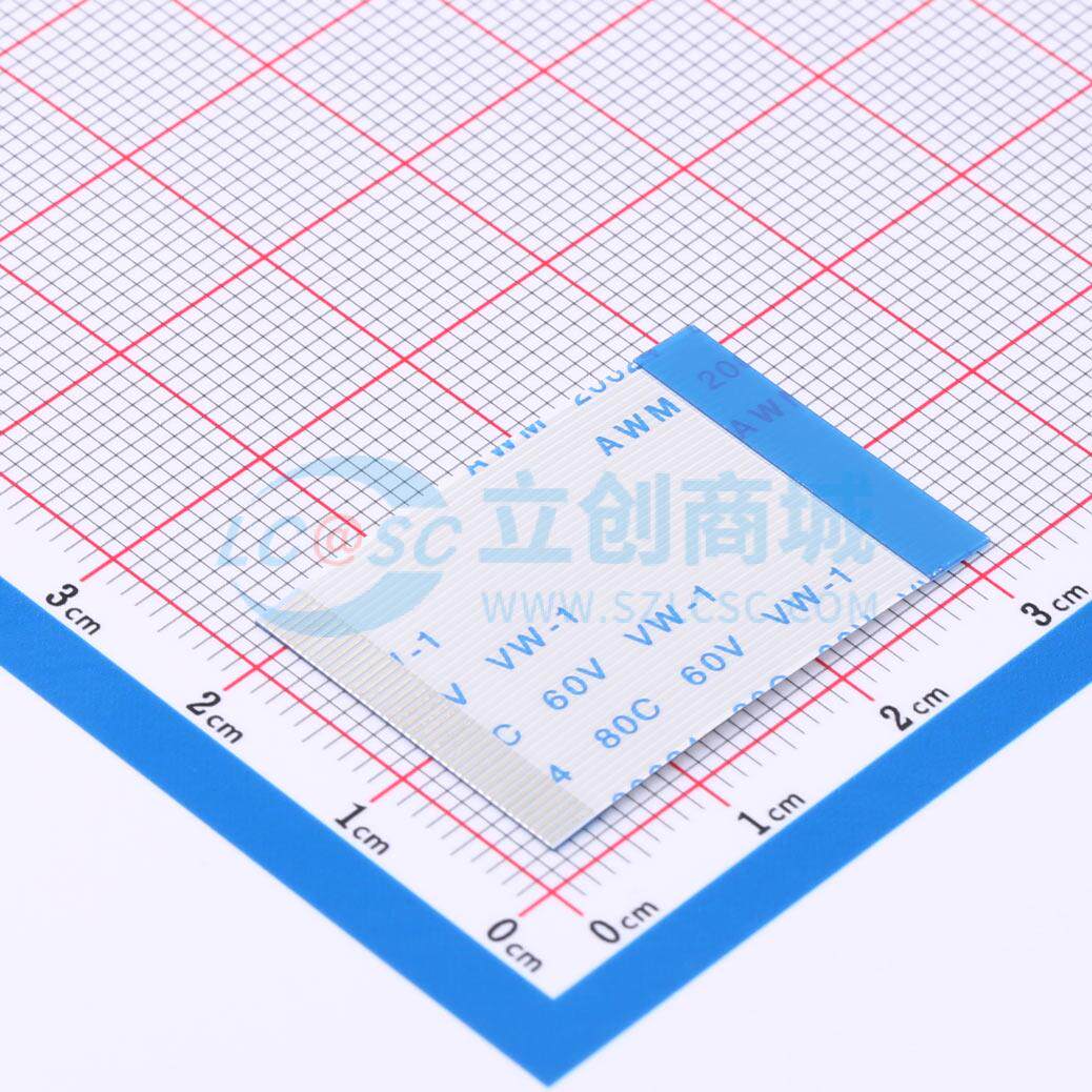 FFC连接线 JS05B-40P-030-3-4 P=0.5mm 40P 0.3mm 反向