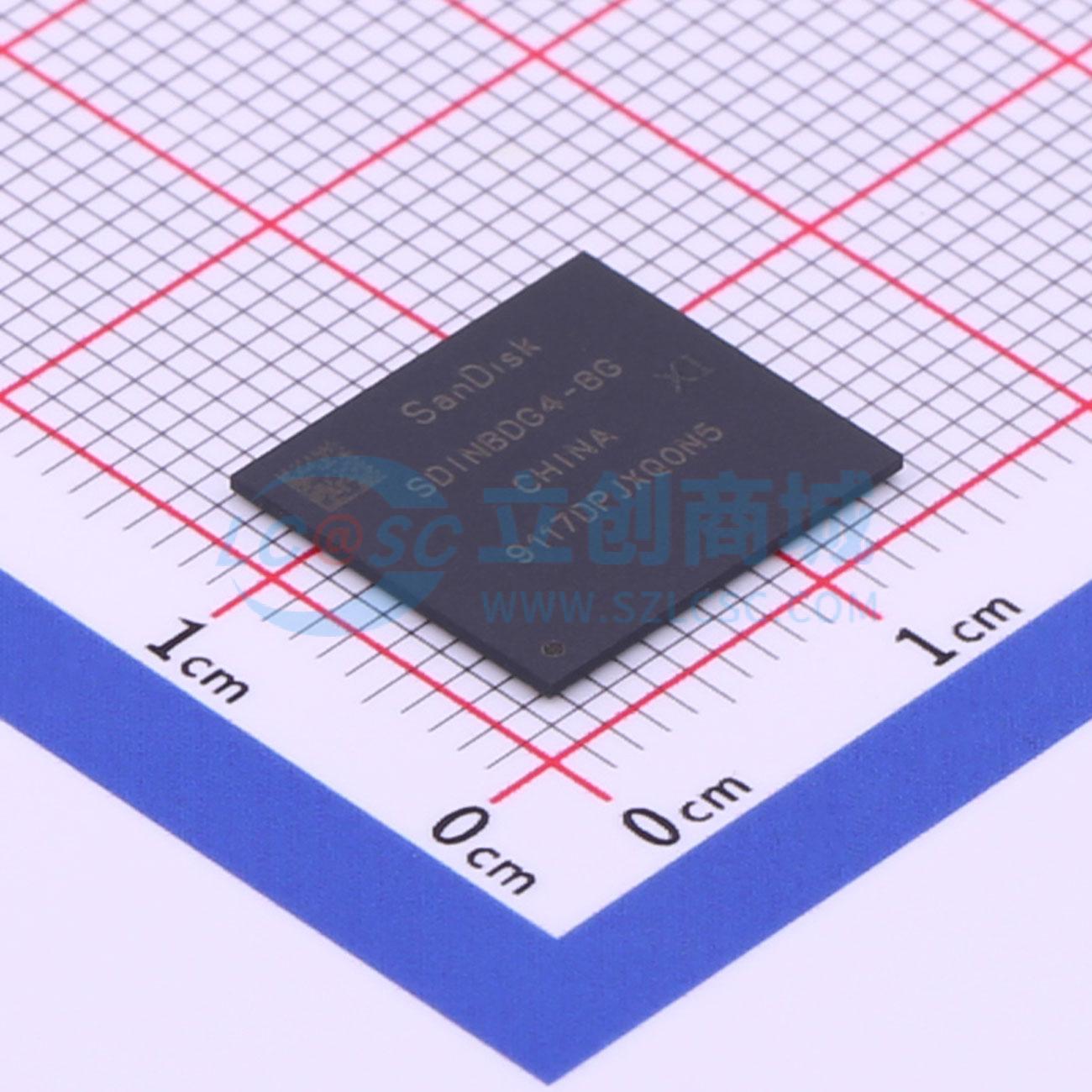 eMMC SDINBDG4-8G-XI1 BGA-153 原装正品 电子元器件配单